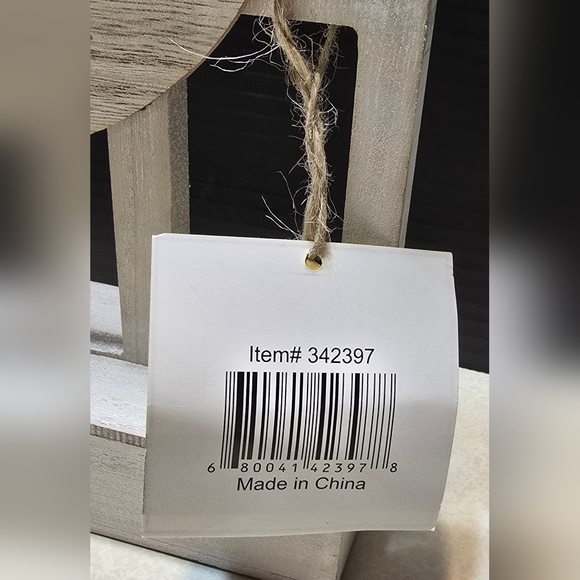 Charming Rustic Farmhouse White Wooden 'Gather' Cathedral Tabletop Arch Sign NWT - Picture 7 of 7